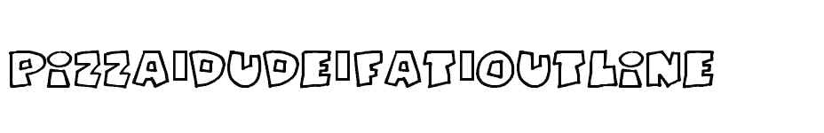 font Pizza-Dude-Fat-Outline download