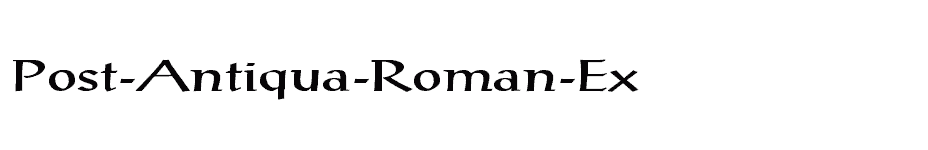 font Post-Antiqua-Roman-Ex download