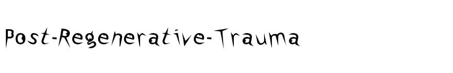 font Post-Regenerative-Trauma download