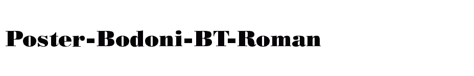 font Poster-Bodoni-BT-Roman download