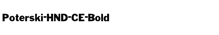font Poterski-HND-CE-Bold download