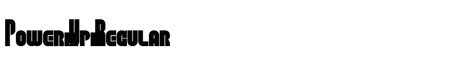 font Power-Up-Regular download