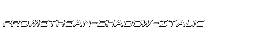 font Promethean-Shadow-Italic download