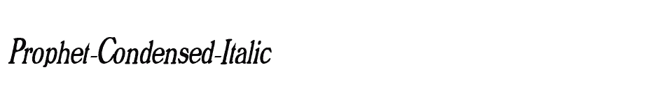 font Prophet-Condensed-Italic download