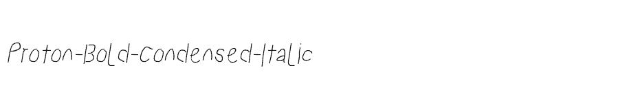 font Proton-Bold-Condensed-Italic download