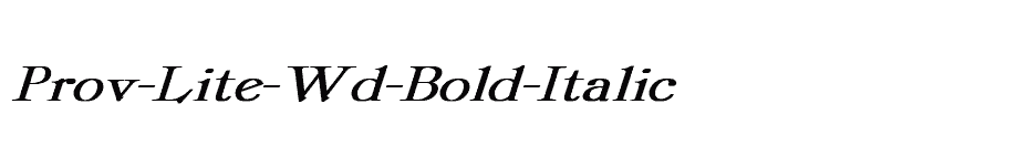 font Prov-Lite-Wd-Bold-Italic download