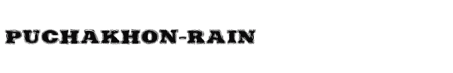 font Puchakhon-RAIN download