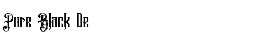 font Pure-Black-Demo download