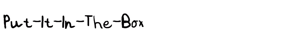 font Put-It-In-The-Box download