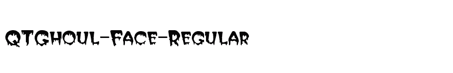 font QTGhoul-Face-Regular download