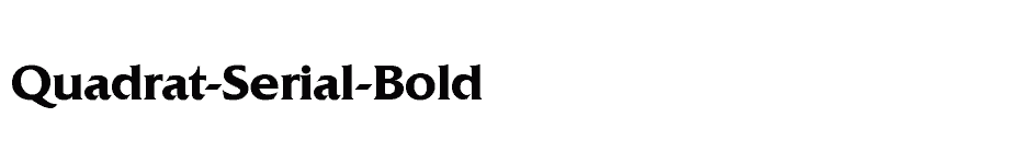 font Quadrat-Serial-Bold download