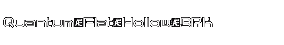 font Quantum-Flat-Hollow-BRK download
