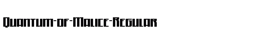 font Quantum-of-Malice-Regular download