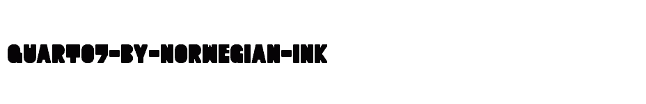 font Quart07-by-Norwegian-Ink download