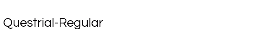 font Questrial-Regular download