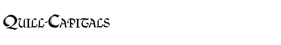 font Quill-Capitals download