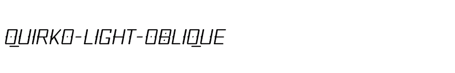 font Quirko-Light-Oblique download