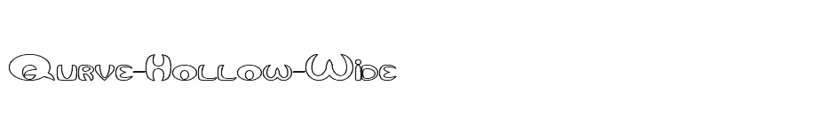 font Qurve-Hollow-Wide download