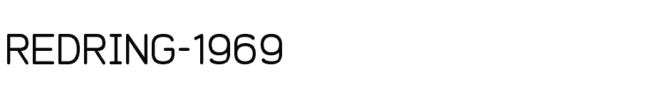font REDRING-1969 download