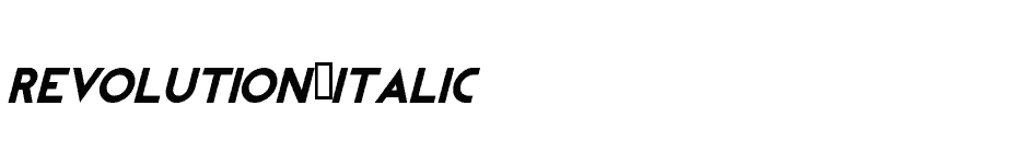 font REVOLUTION-Italic download