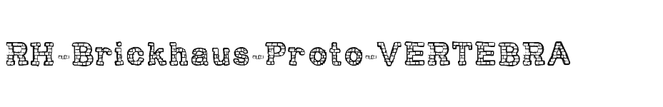 font RH-Brickhaus-Proto-VERTEBRA download