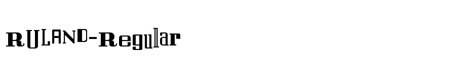 font RULAND-Regular download