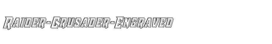 font Raider-Crusader-Engraved download