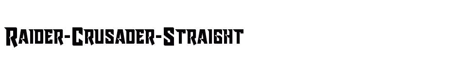 font Raider-Crusader-Straight download