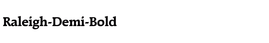font Raleigh-Demi-Bold download