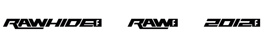 font Rawhide-Raw-2012-Regular download