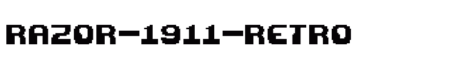 font Razor-1911-Retro download