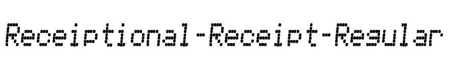 font Receiptional-Receipt-Regular download