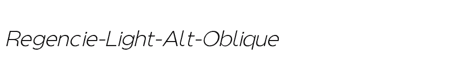 font Regencie-Light-Alt-Oblique download