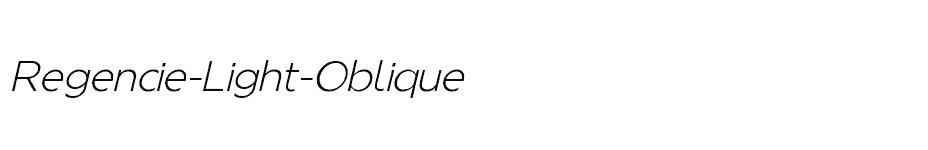 font Regencie-Light-Oblique download