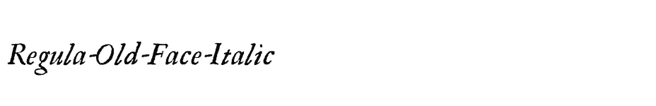 font Regula-Old-Face-Italic download
