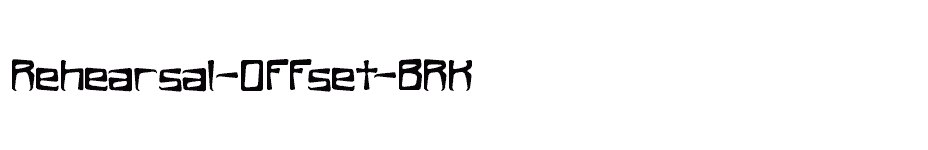 font Rehearsal-Offset-BRK download