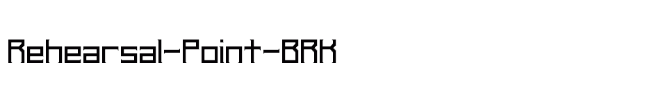 font Rehearsal-Point-BRK download