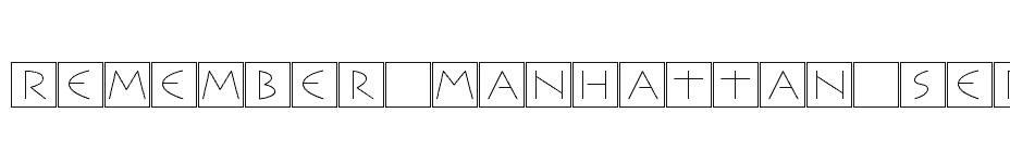 font Remember-Manhattan-September download