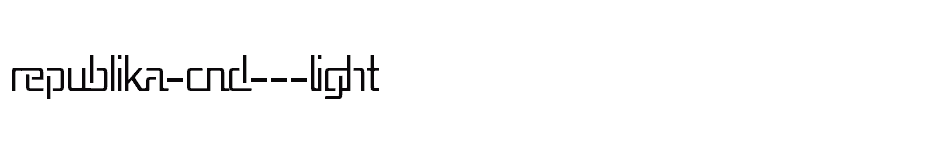 font Republika-Cnd---Light download