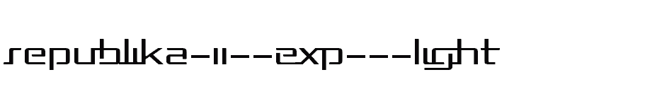 font Republika-II--Exp---Light download