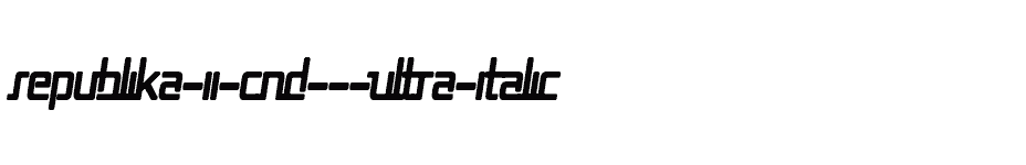 font Republika-II-Cnd---Ultra-Italic download