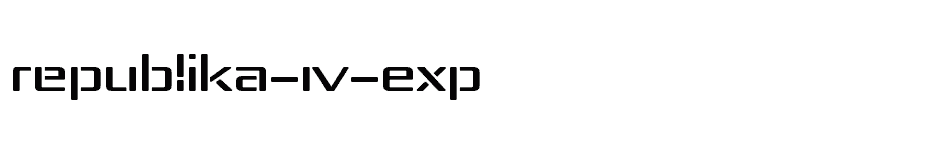 font Republika-IV-Exp download