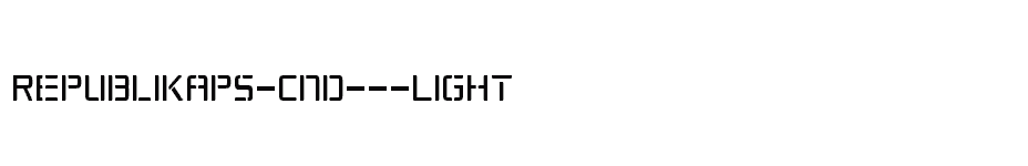 font Republikaps-Cnd---Light download