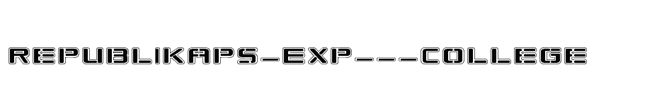 font Republikaps-Exp---College download