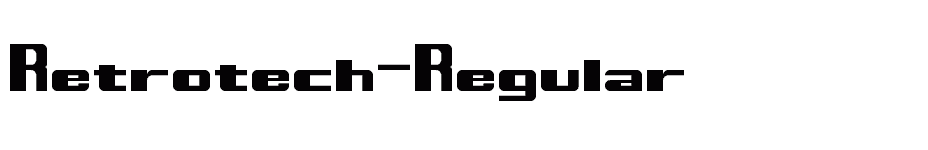 font Retrotech-Regular download