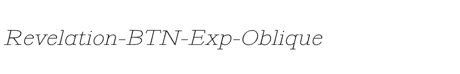 font Revelation-BTN-Exp-Oblique download