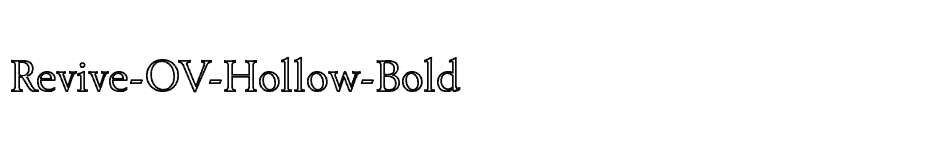 font Revive-OV-Hollow-Bold download