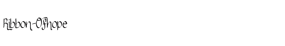 font Ribbon-Ofhope download