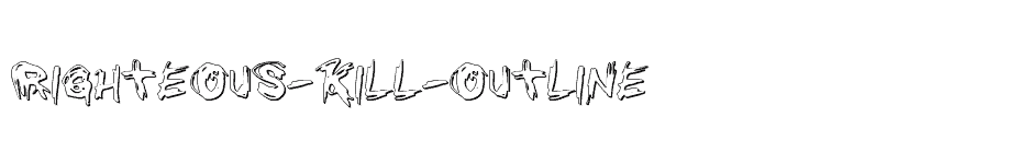 font Righteous-Kill-Outline download