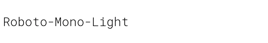 font Roboto-Mono-Light download